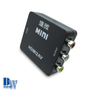 【C】【HA04豪華黑】HDMI to AV影音轉換器