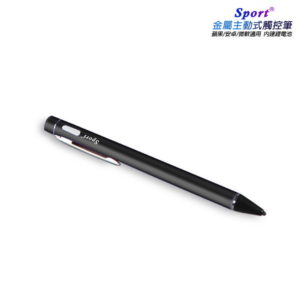 【B】【TP-B22榮耀黑】Sport金屬細字主動式電容式觸控筆(附USB充電線)
