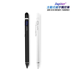 【D】【TP-D74】二代Jupiter筆夾款主動式電容式觸控筆(附 絨布筆套+充電線)